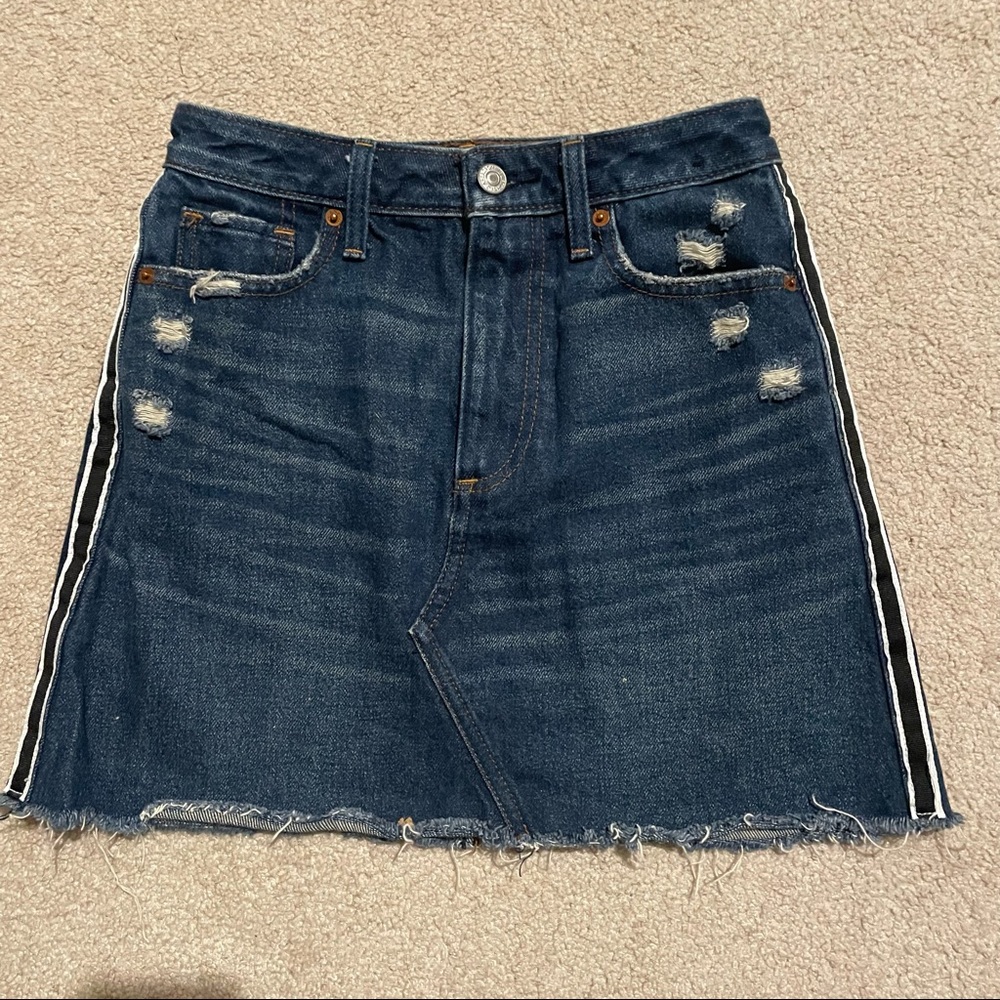 High Waisted Jean Skirt